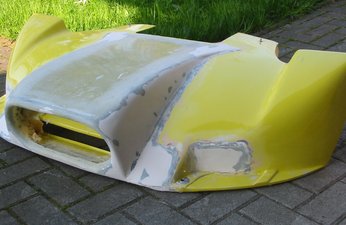 Création face avant F2 en cours de restylage
